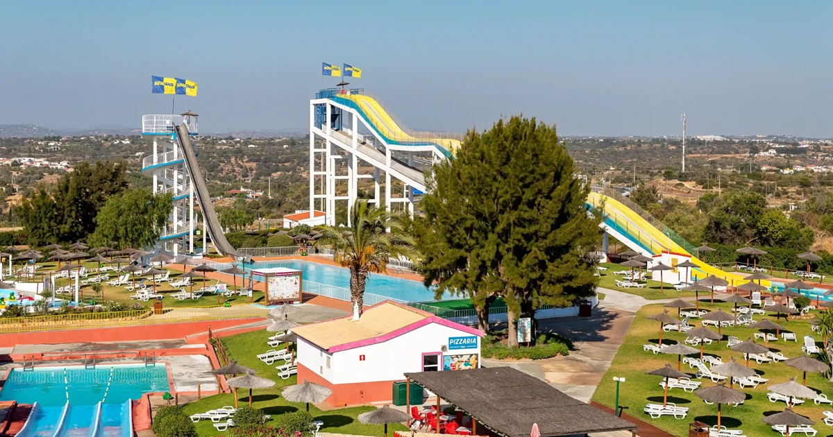 Aqualand Algarve pools and slides at Alcantarilha, Silves