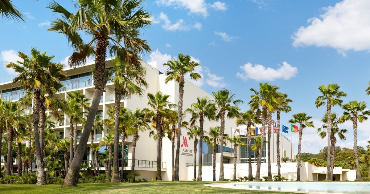 Pools and fairways at Algarve Marriott Salgados Golf Resort & Spa