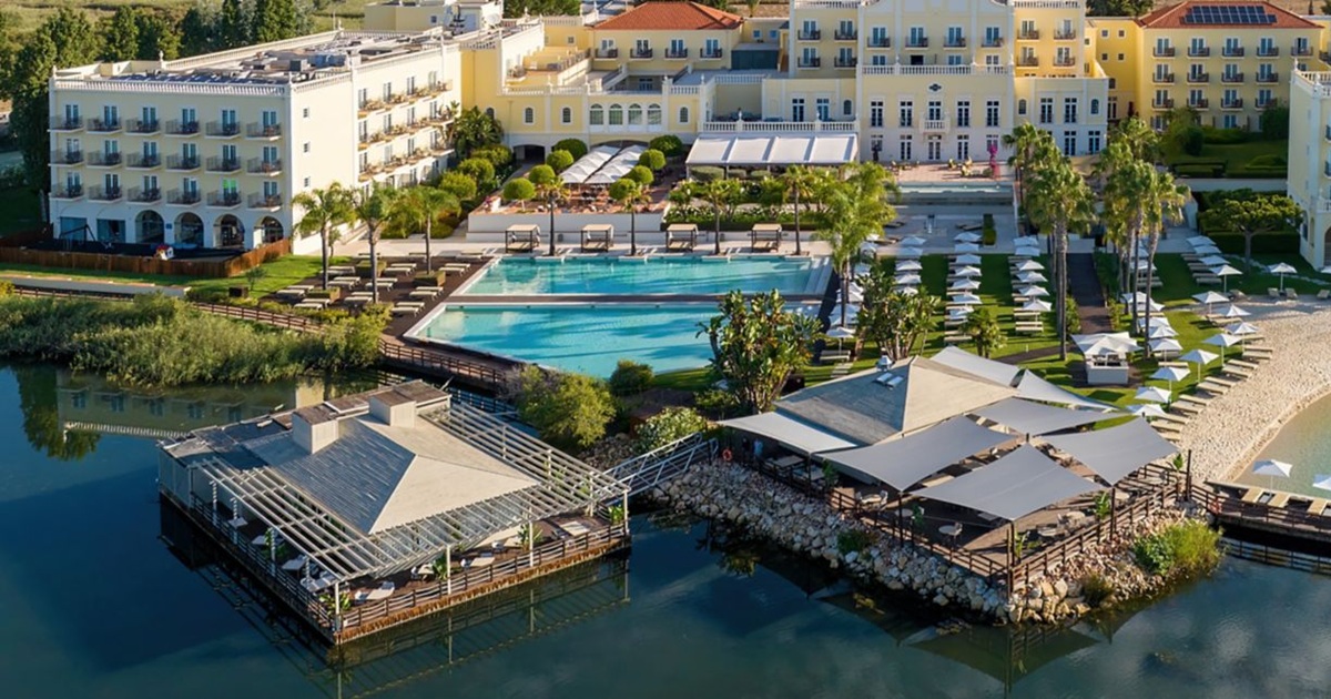 Domes Lake Algarve resort beside the private lake near Praia da Falésia
