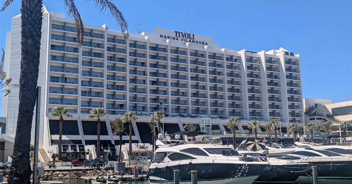 Tivoli Marina Vilamoura hotel on the marina promenade