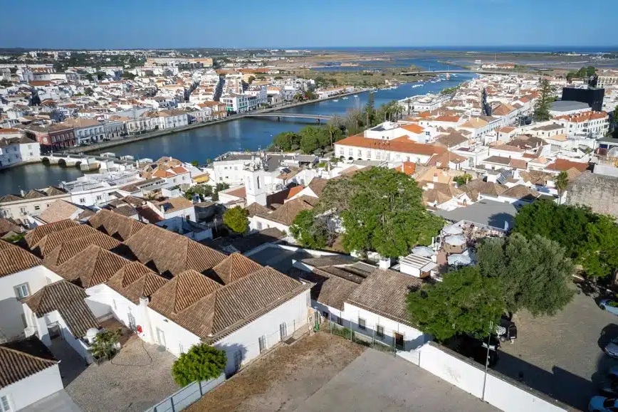 Tavira old town and riverfront