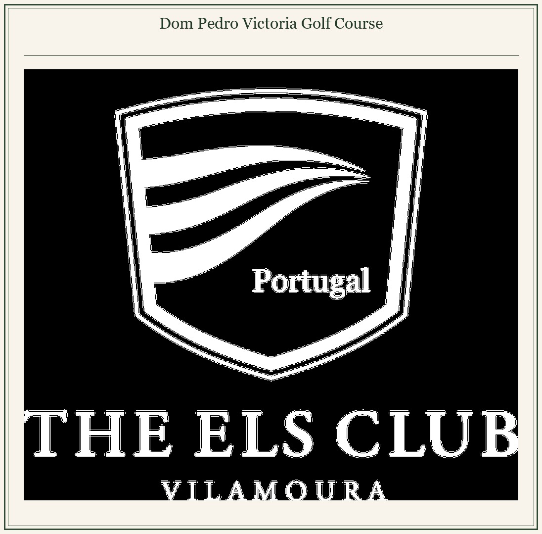 Course layout map for Dom Pedro Victoria Golf Course