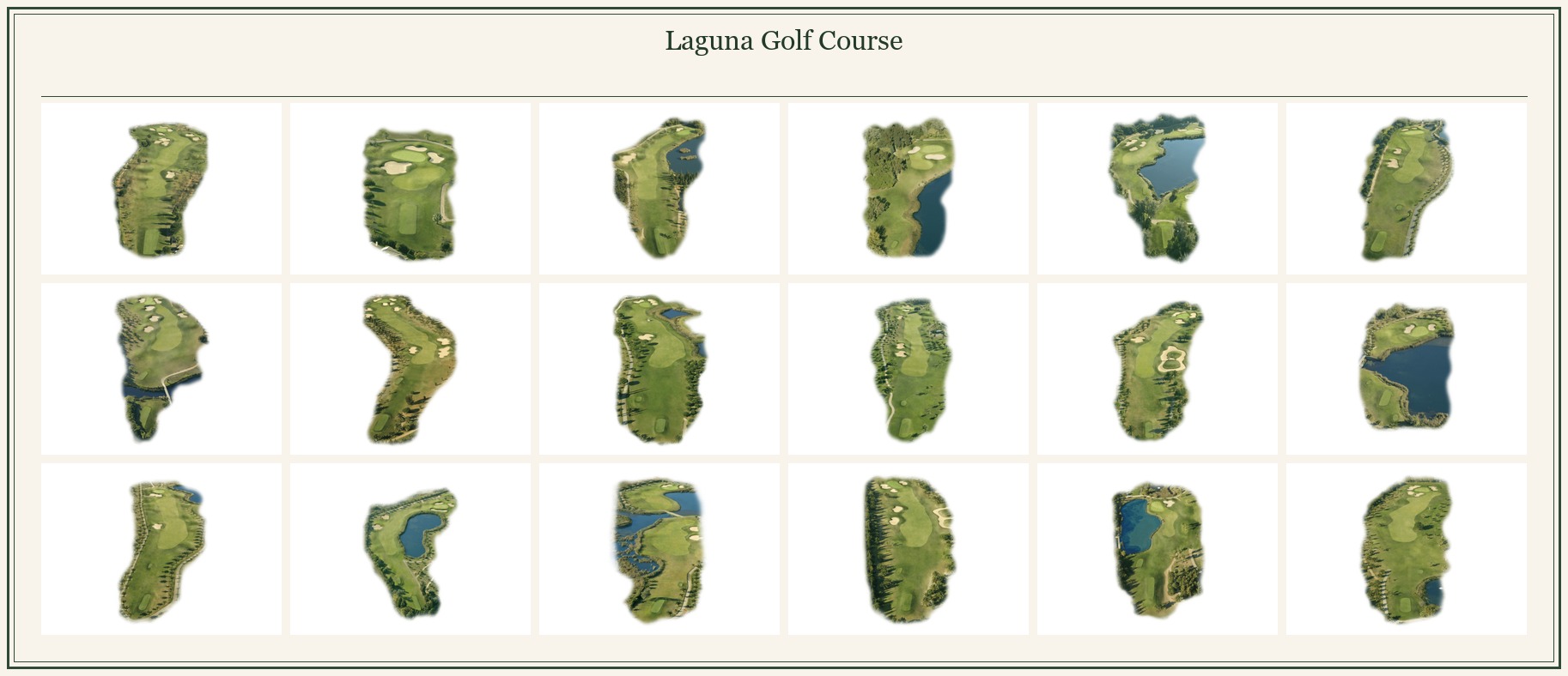 Course layout map for Laguna Golf Course
