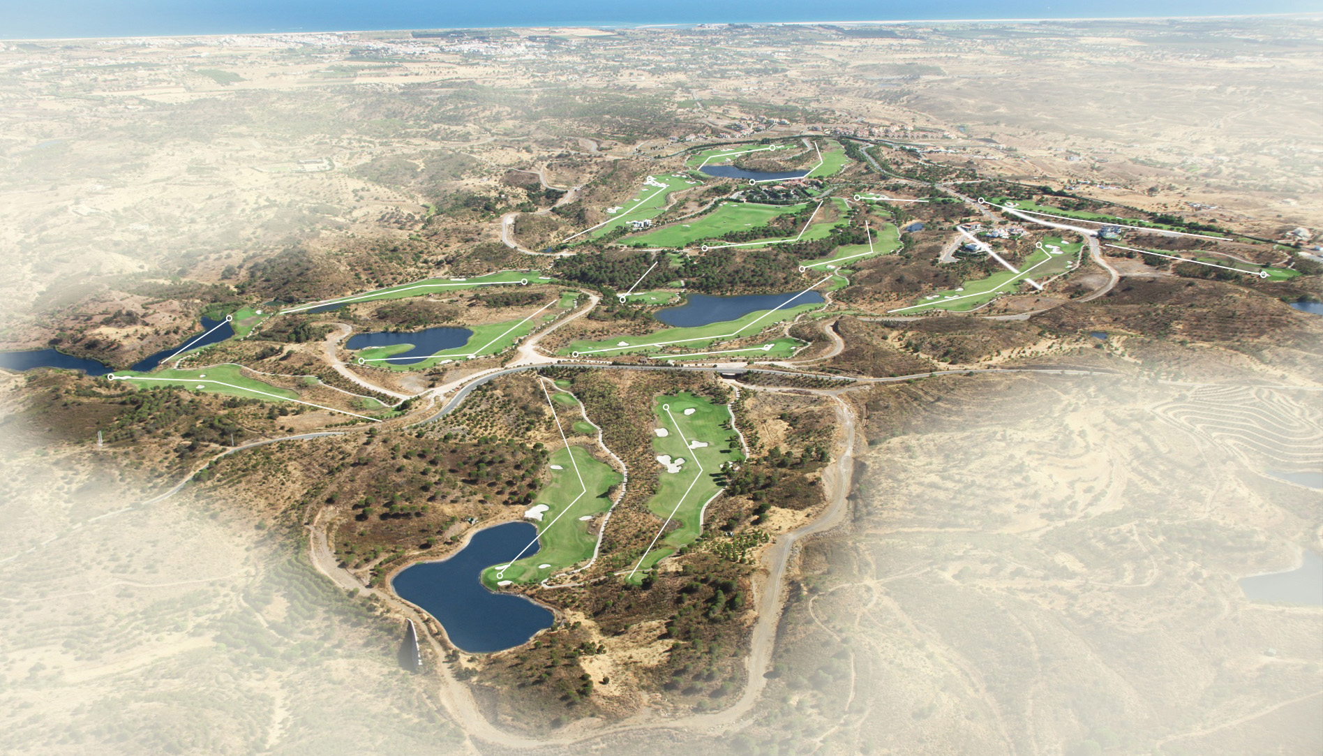 Course layout map for Monte Rei North Course